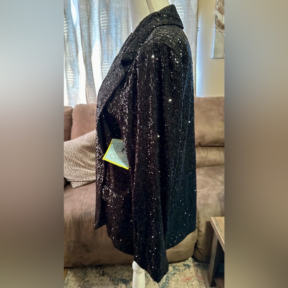 Black Sequin Blazer - Picture 5 of 14